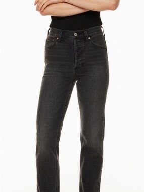 Denim Forum the Arlo High Rise Straight, black, 25